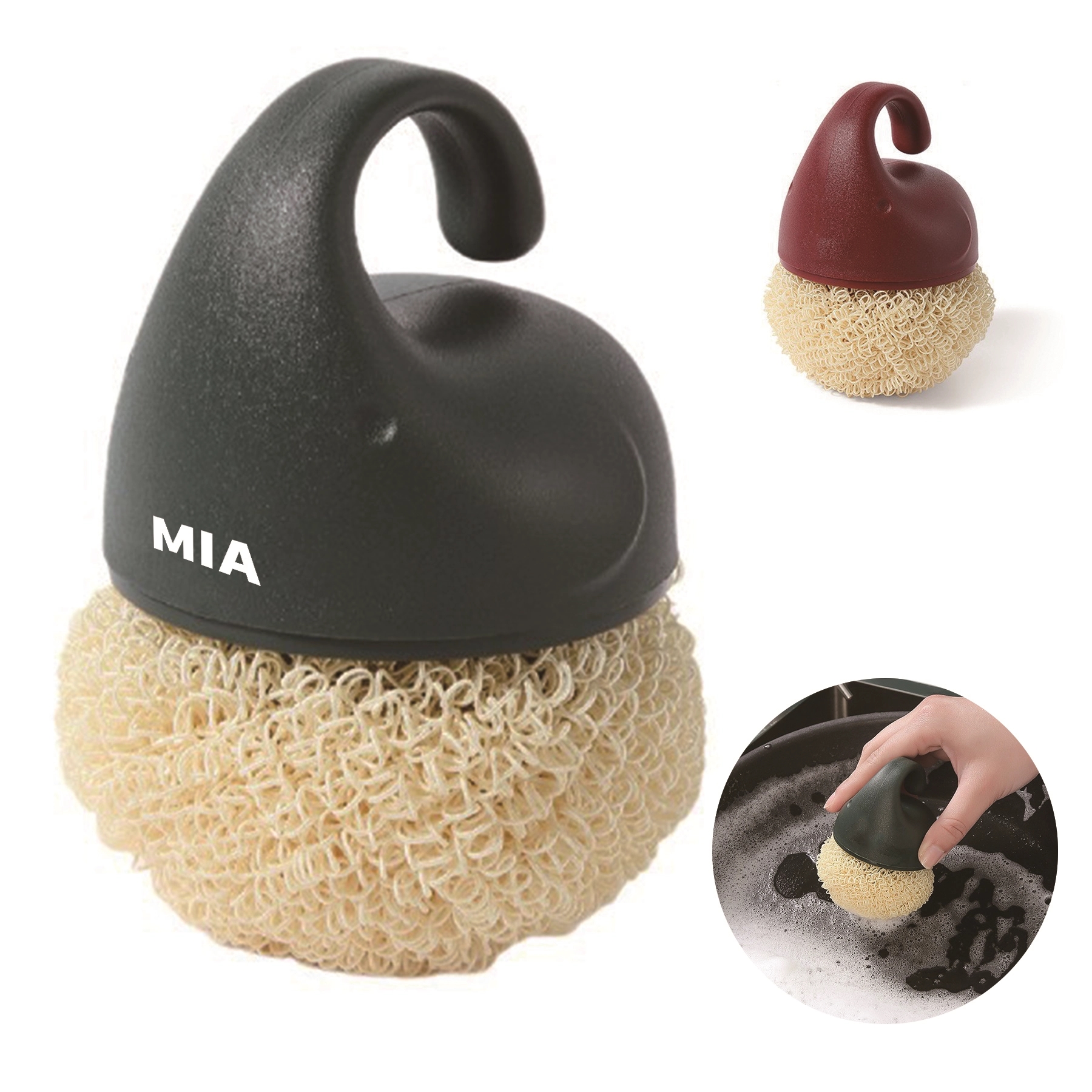Short Handle Pot Dishwashing Brush 2