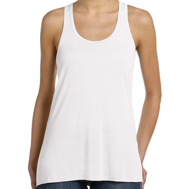 Bella Ladies Flowy Racerback Tank 10