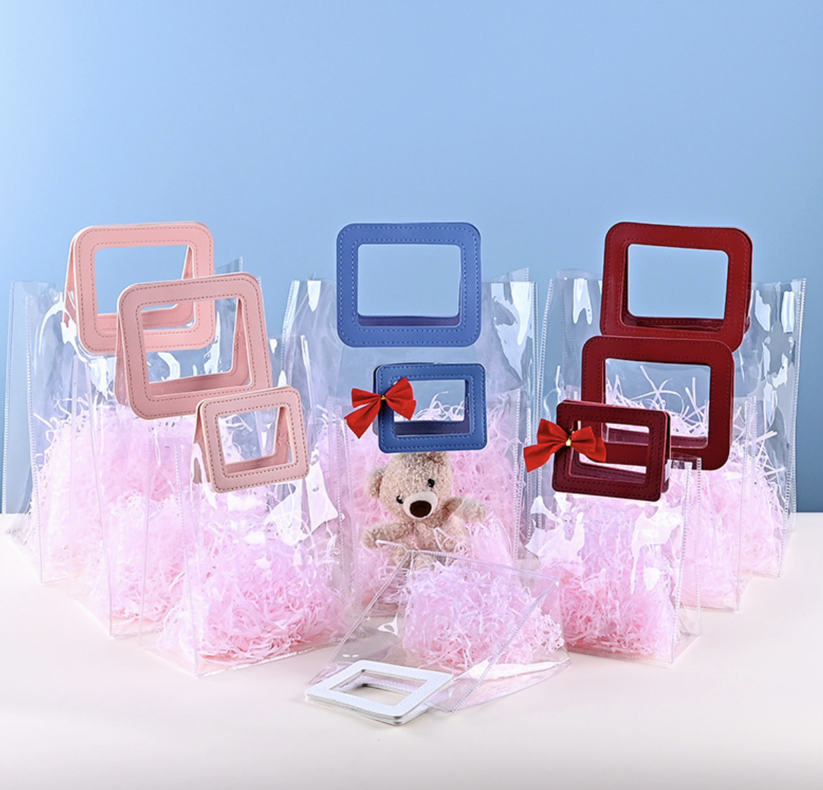 Square Handle Clear Handbag 4