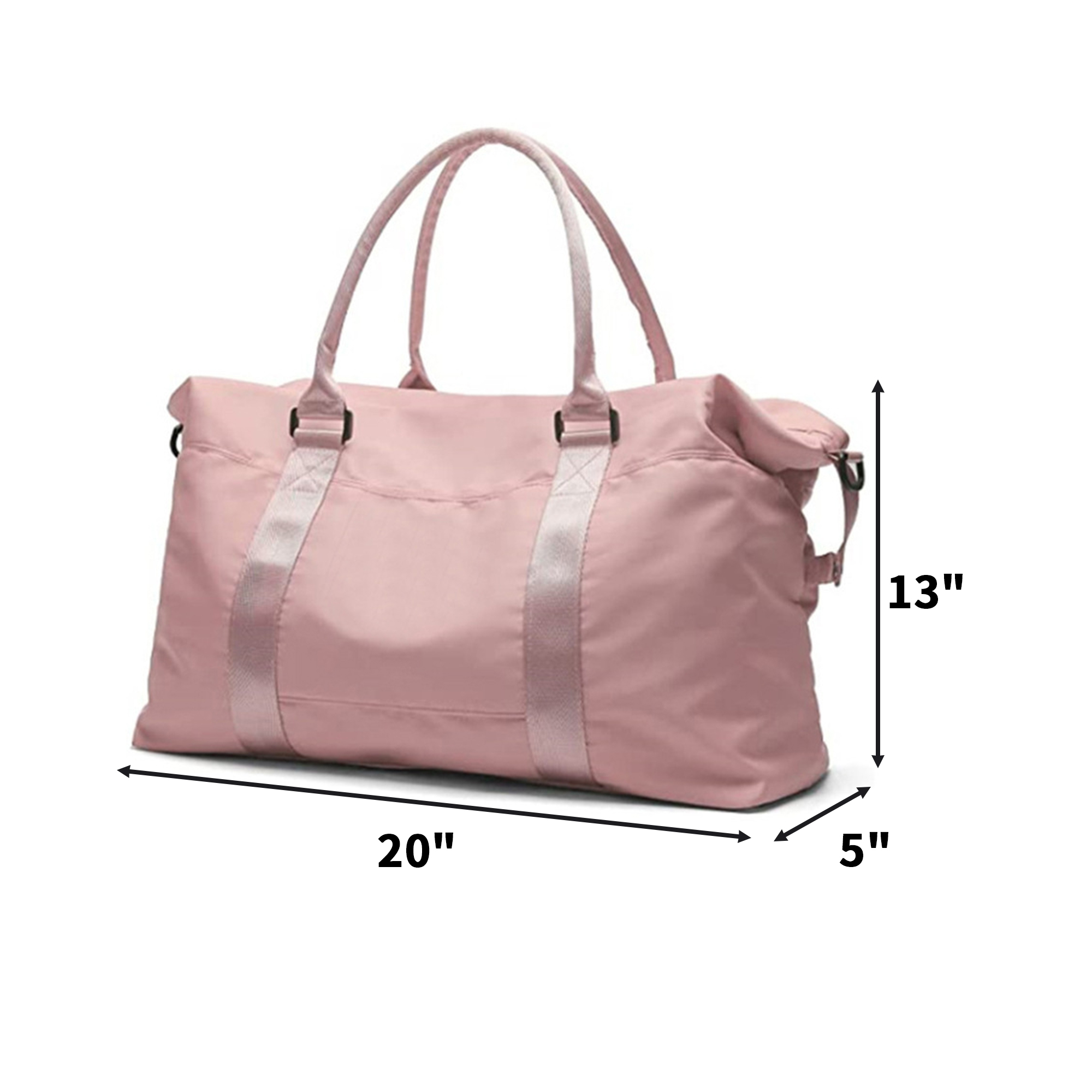 Waterproof Polyester Sports Travel Duffel Bag 20" x 13" x 5" 5