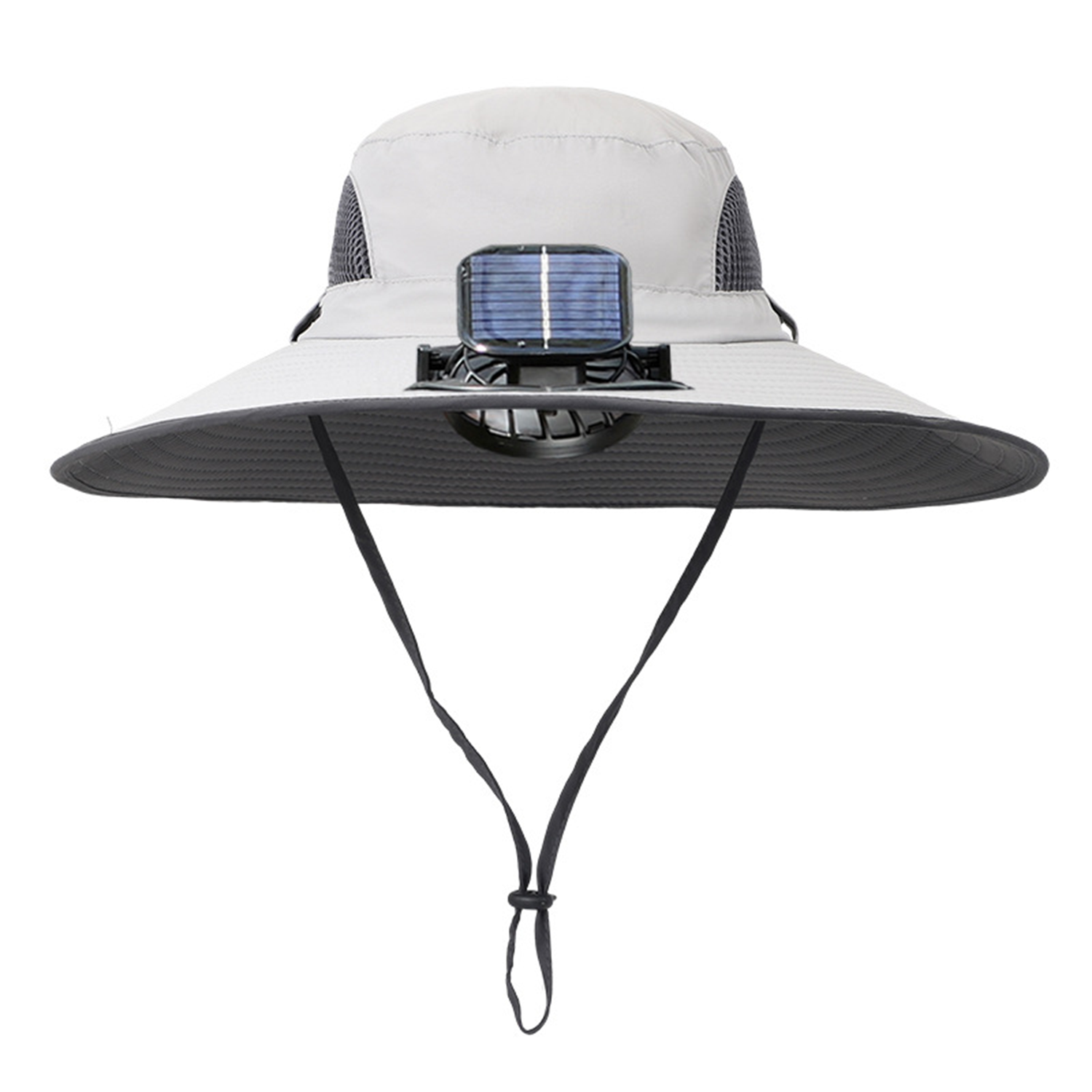 Wide Brim Solar USB Rechargeable Fan Sun Hat 5