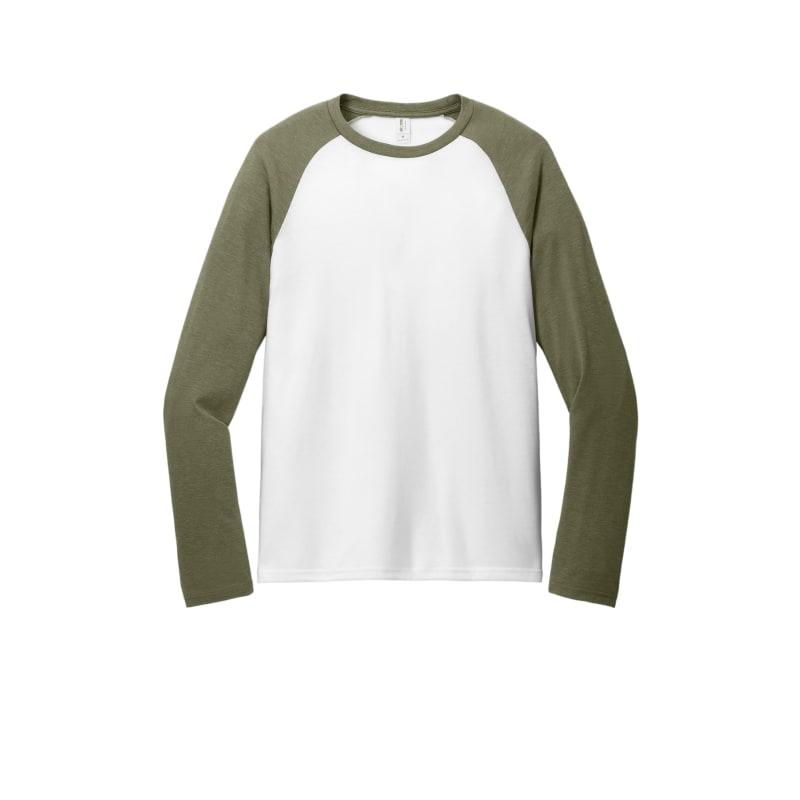 AllMade Unisex Tri-Blend Long Sleeve Colorblock Raglan 35