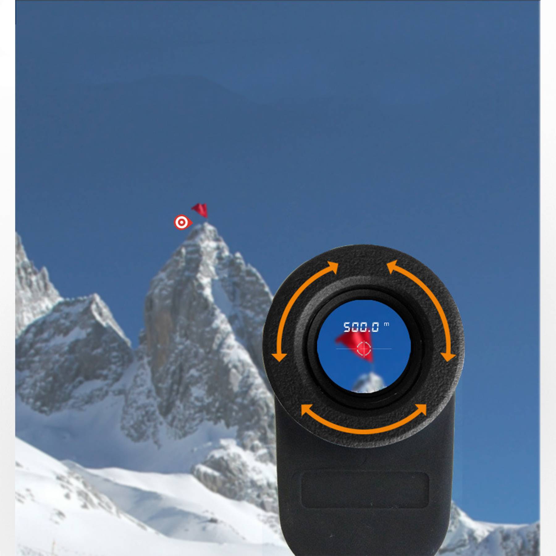 Portable Golf Laser Measuring Distance Telescope 7