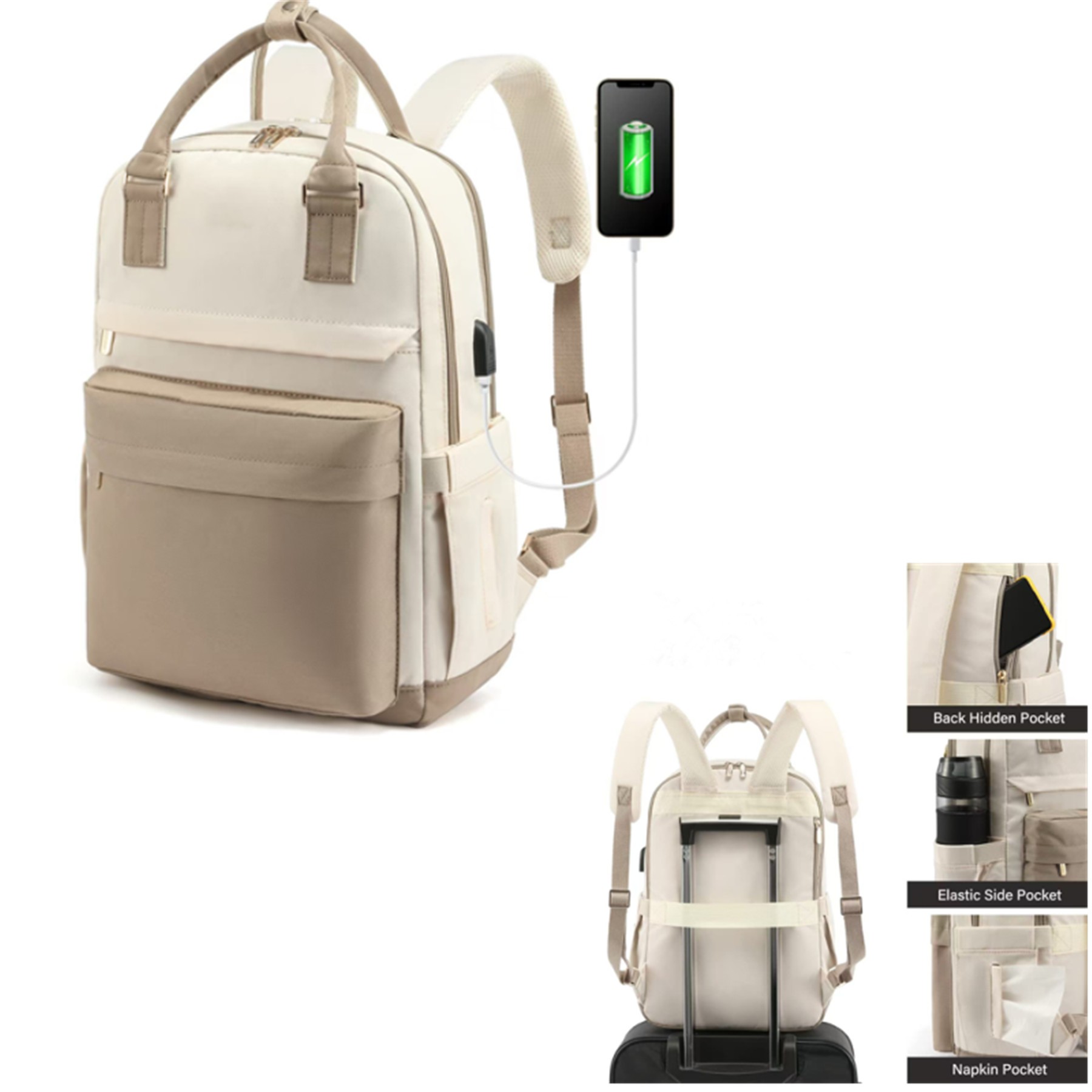 15.6 Inch Laptop Bag with USB Port 2