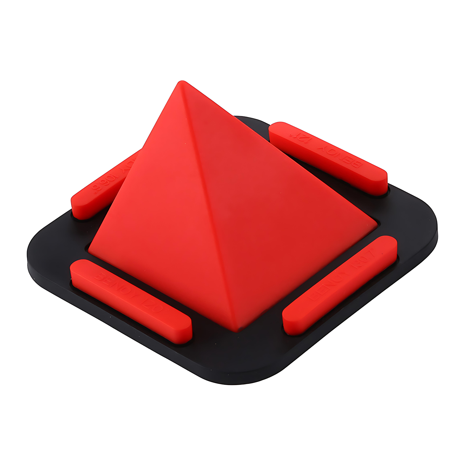 Pyramid-Shaped Silicone Phone Holder – Adjustable Angle 1