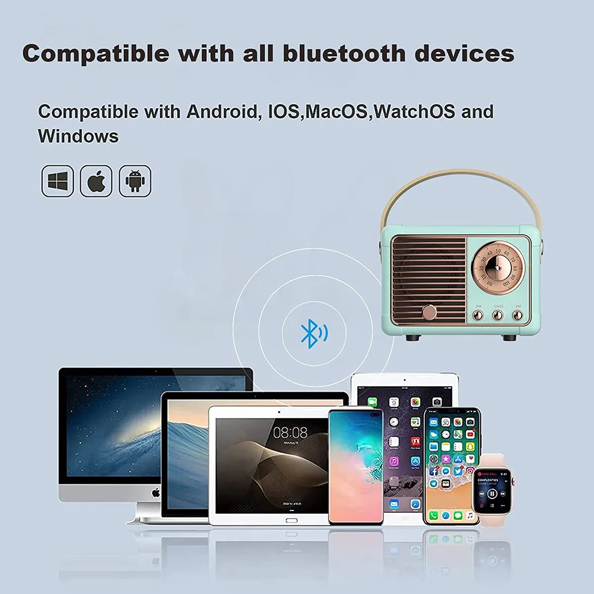 Multifunctional Retro Bluetooth Speaker 6