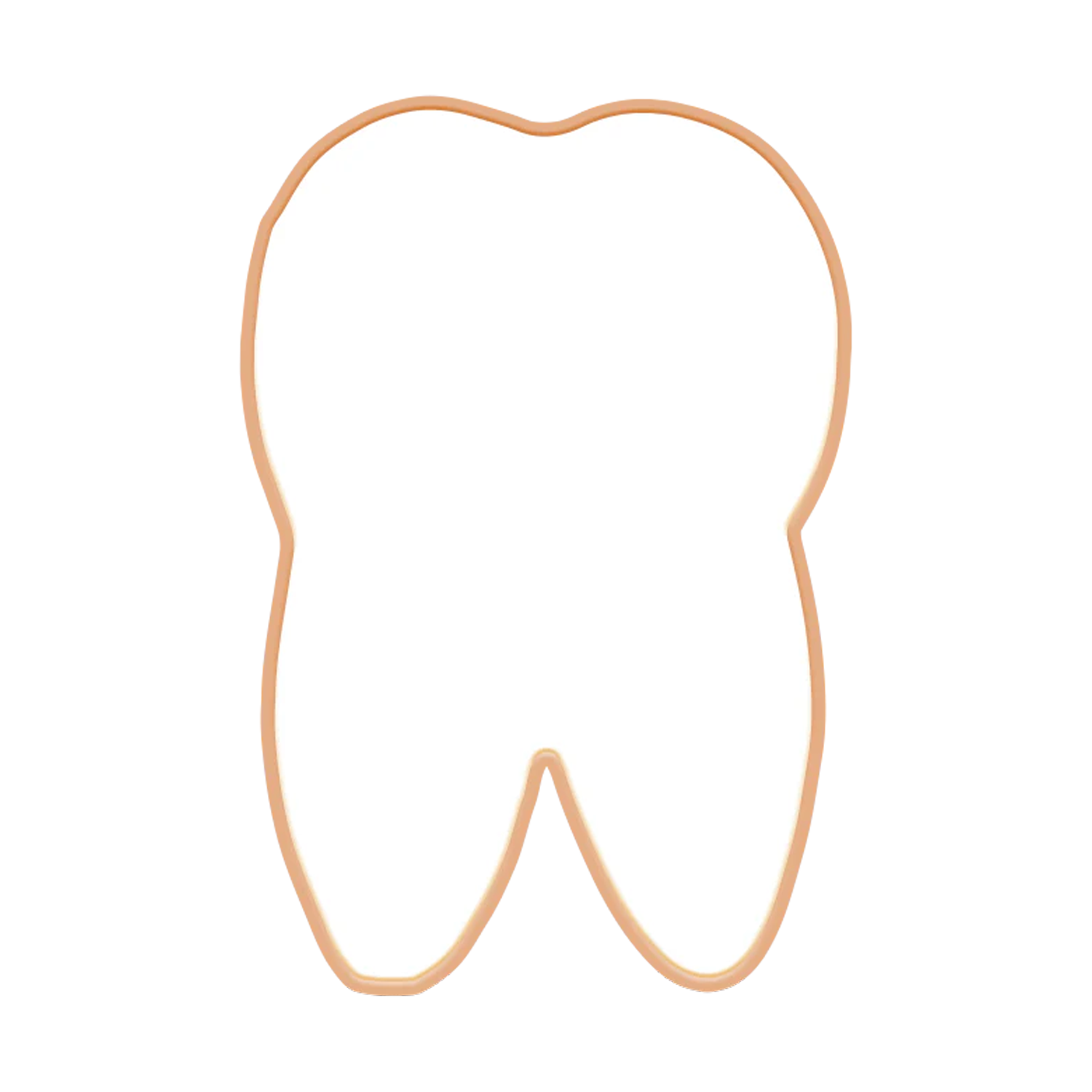 4" Tooth Shaped Logo Sugar Cookie 3