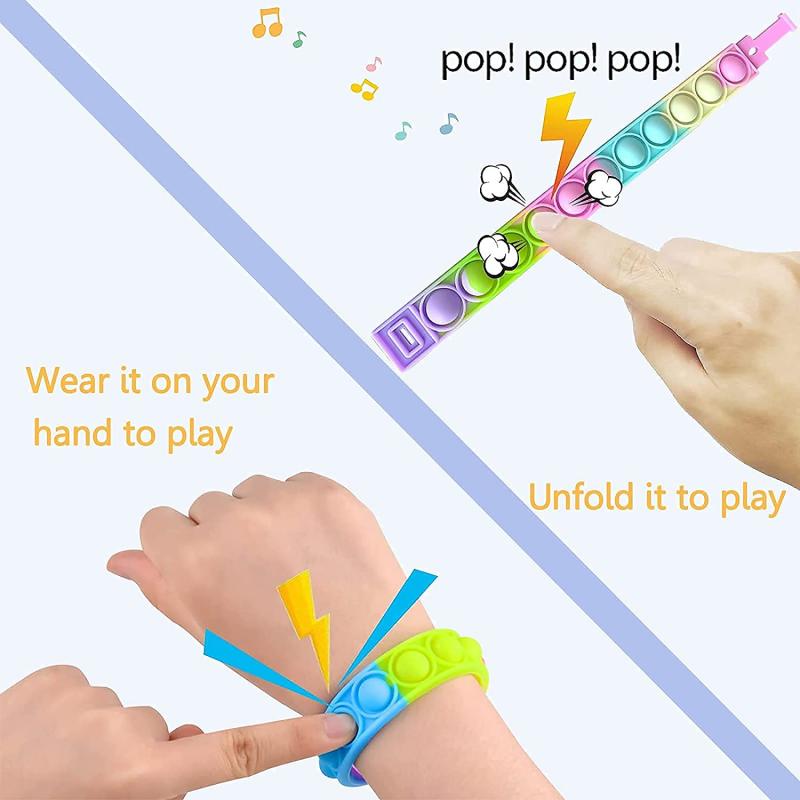 Colorful Push Bubble Wristband Sensory Fidget Bracelet 2