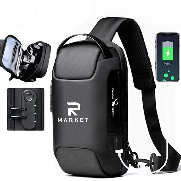 Chest Bag made of high density waterproof carbon fiber material 2