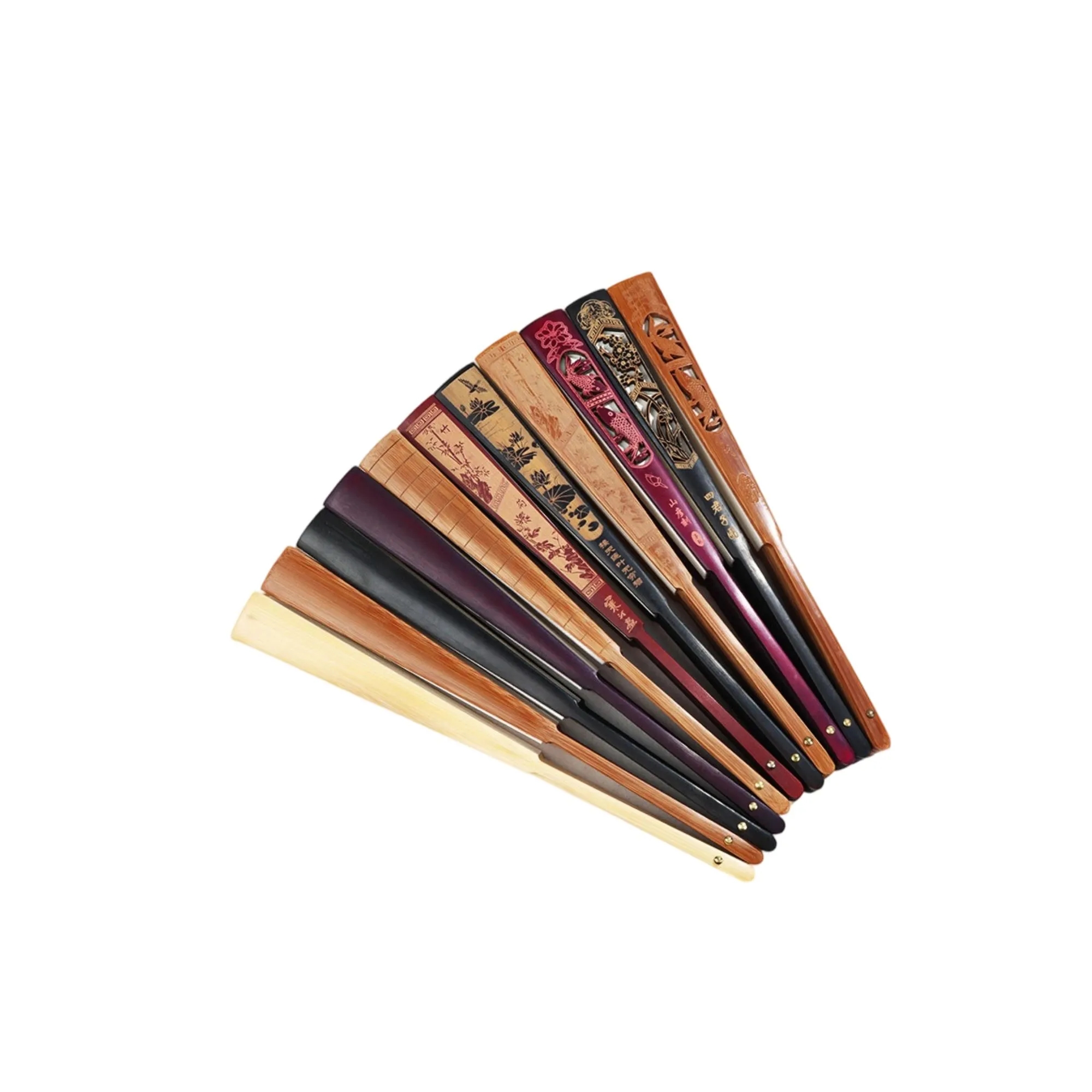 Folding Chinese Style Rice Paper Fan 3