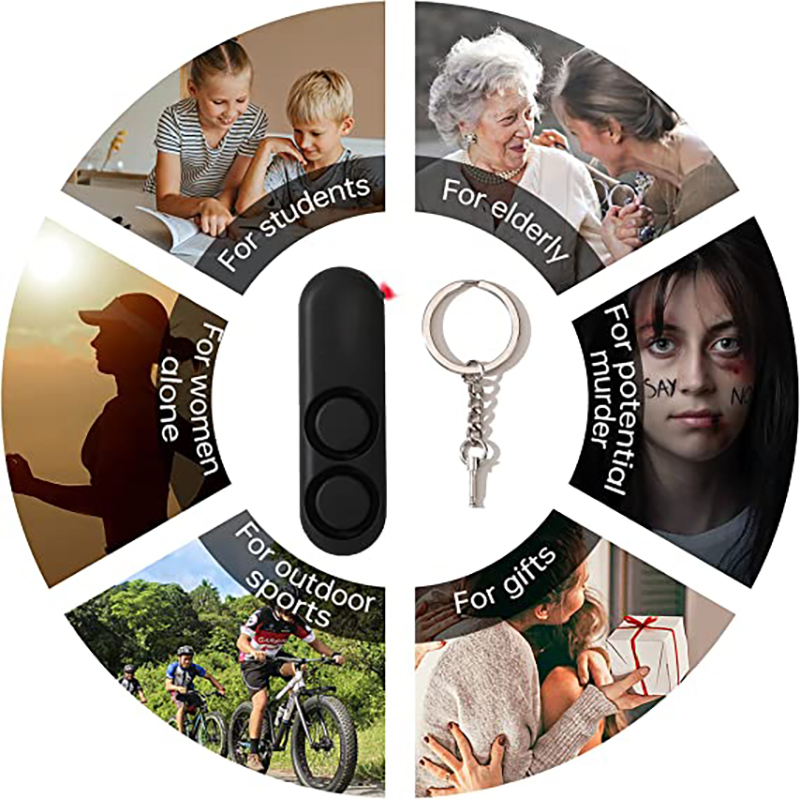 The Personal Self-Defense Safety Alarm Keychain Anti Wolf Alarm 3