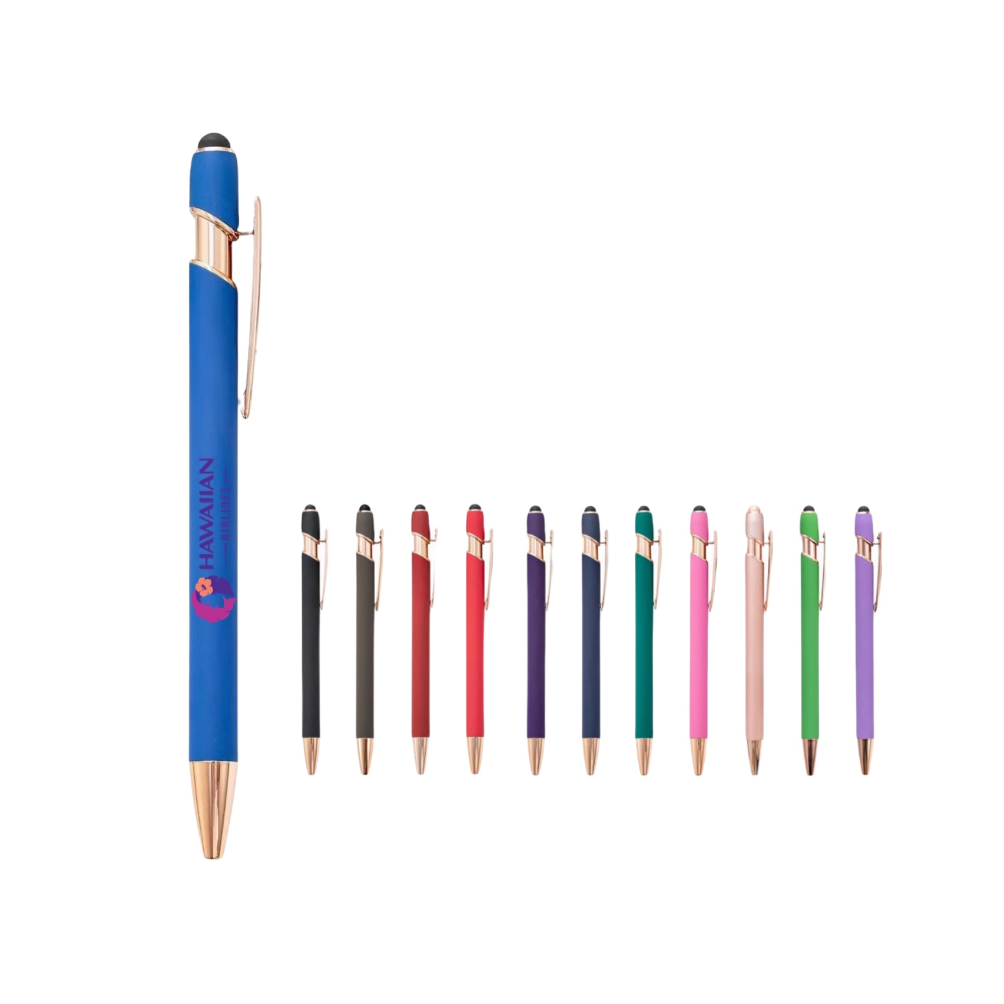 Aluminum Incline Stylus Pen with Rose Gold Accents 7