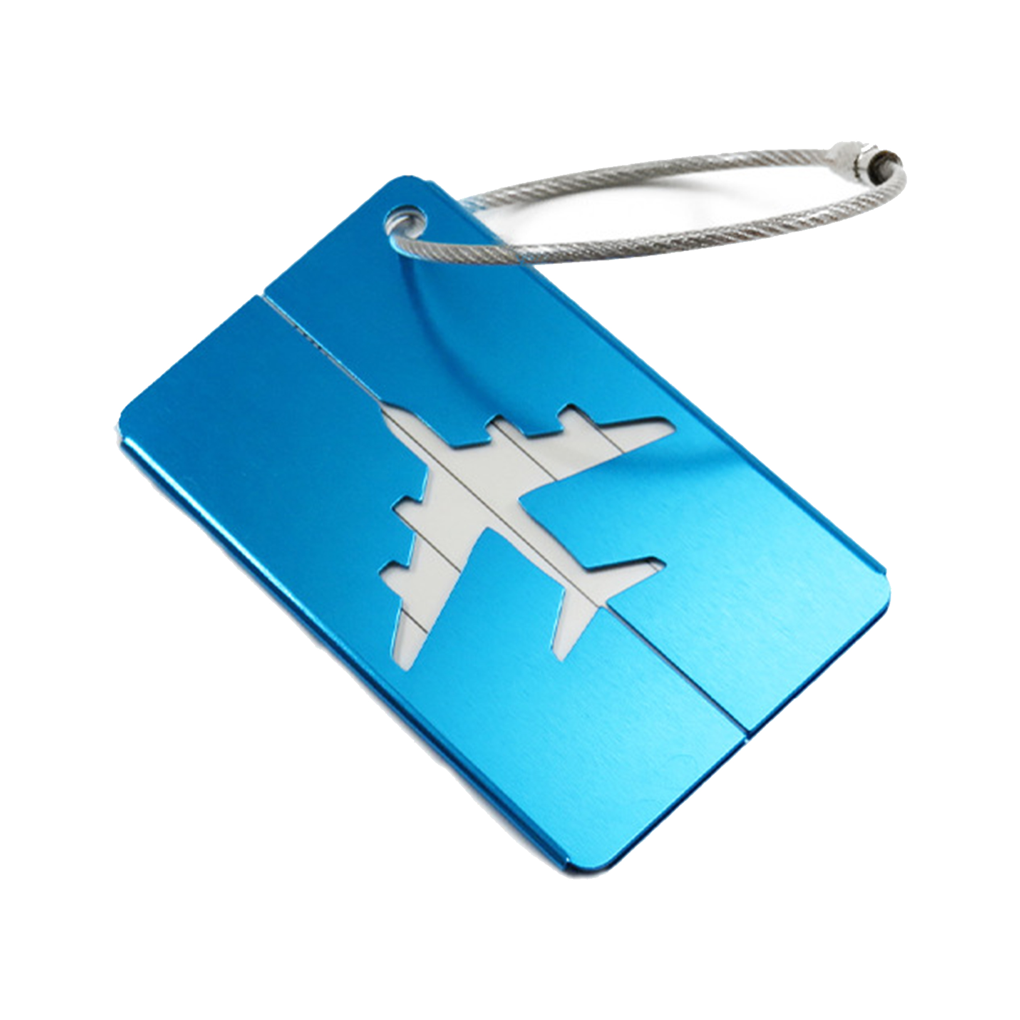 Aluminum Airplane Luggage Tag 2