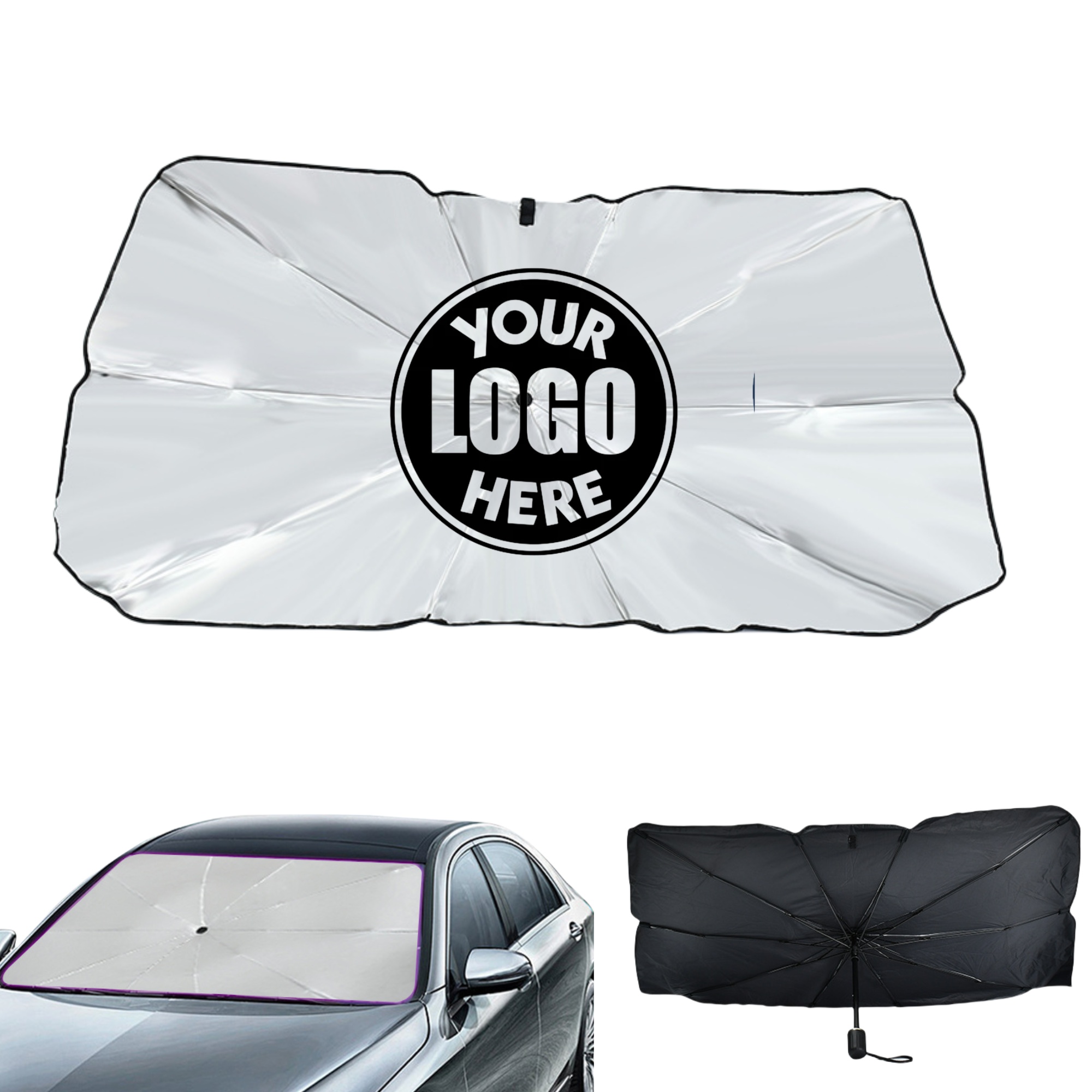 Foldable Windshield Sun Shade Umbrella 1