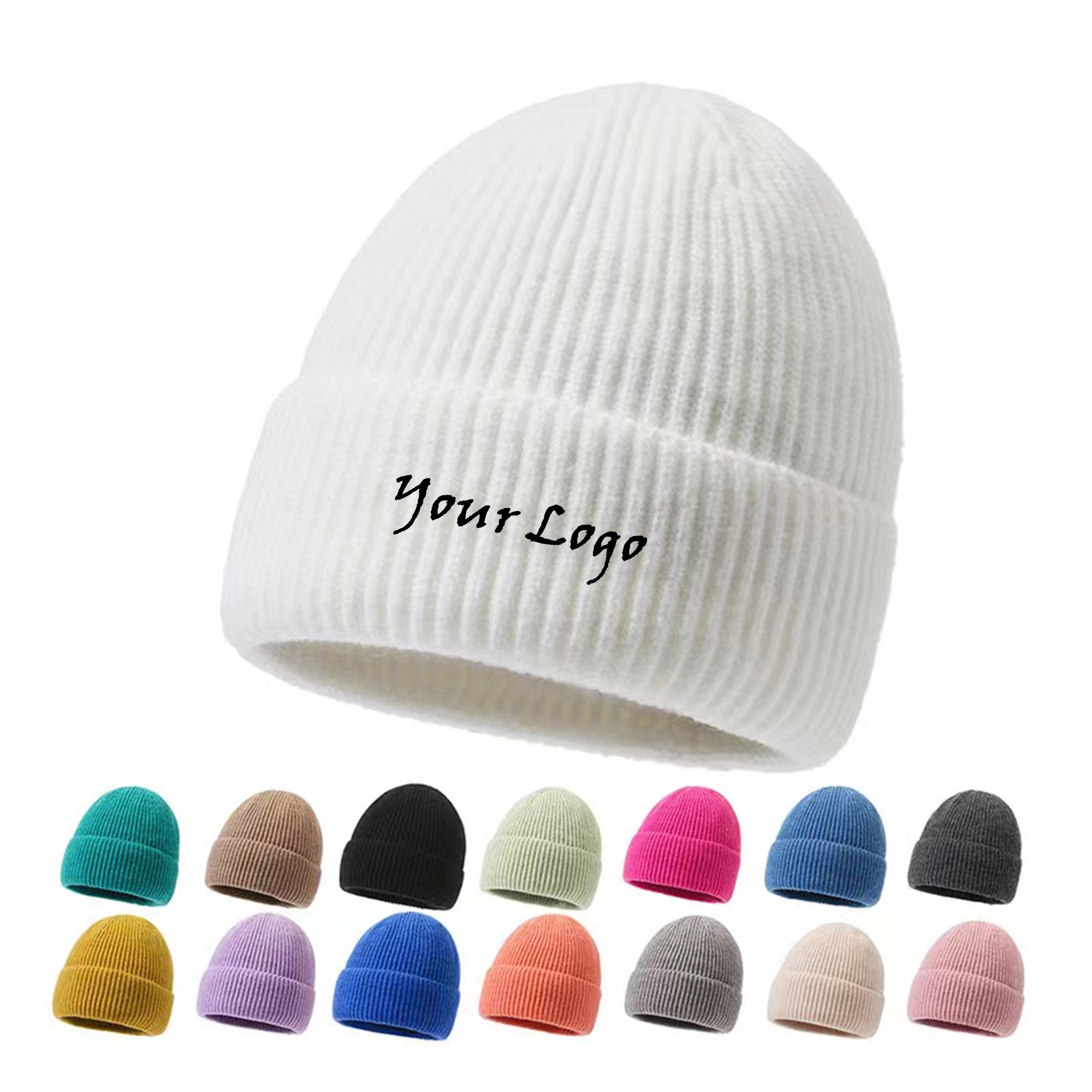 Striped Winter Beanie Hat