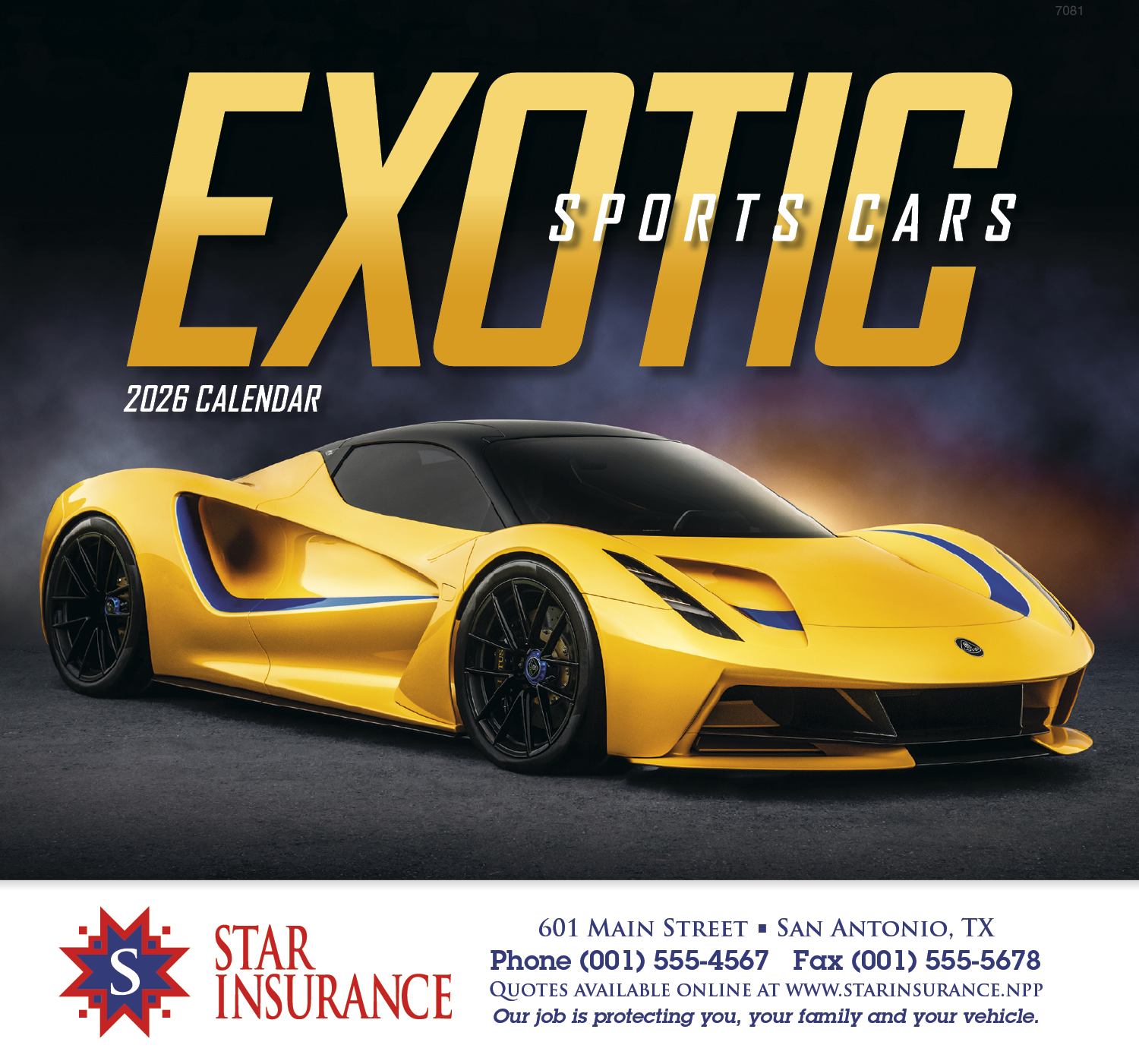 Good Value™ Exotic Sports Cars - Stapled Calendar 5