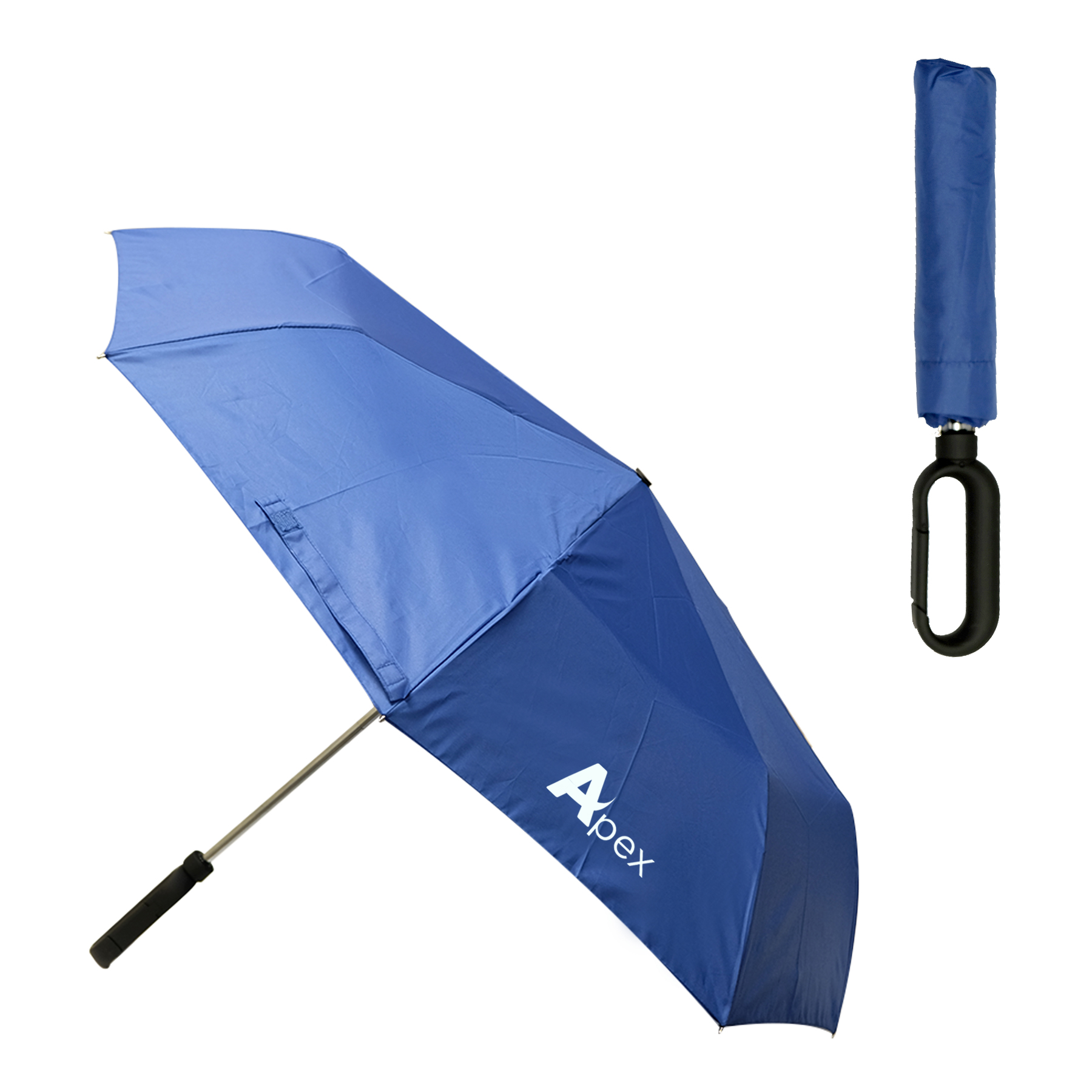 CAPTAIN GRIP CARABINER HANDLE FOLDING UMBRELLA 1