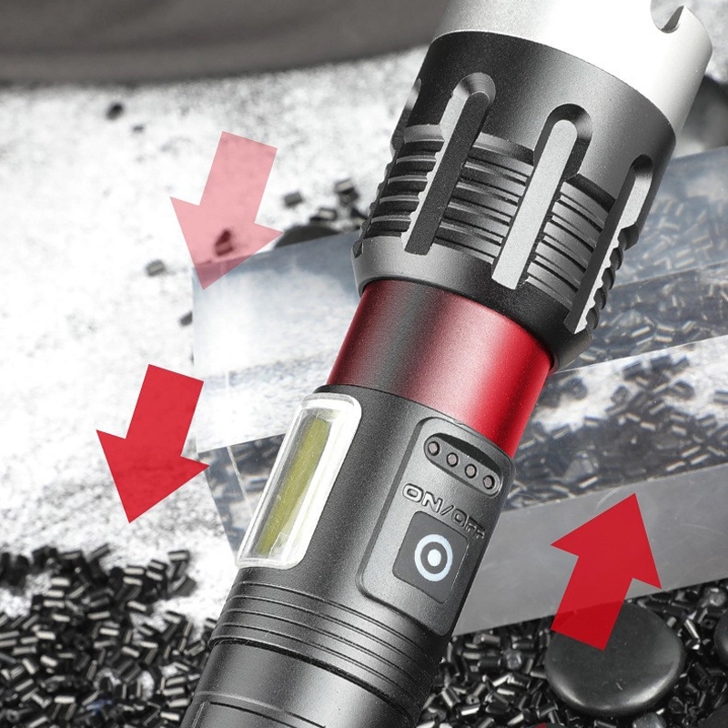 Custom Rechargeable Zoomable Flashlights 4