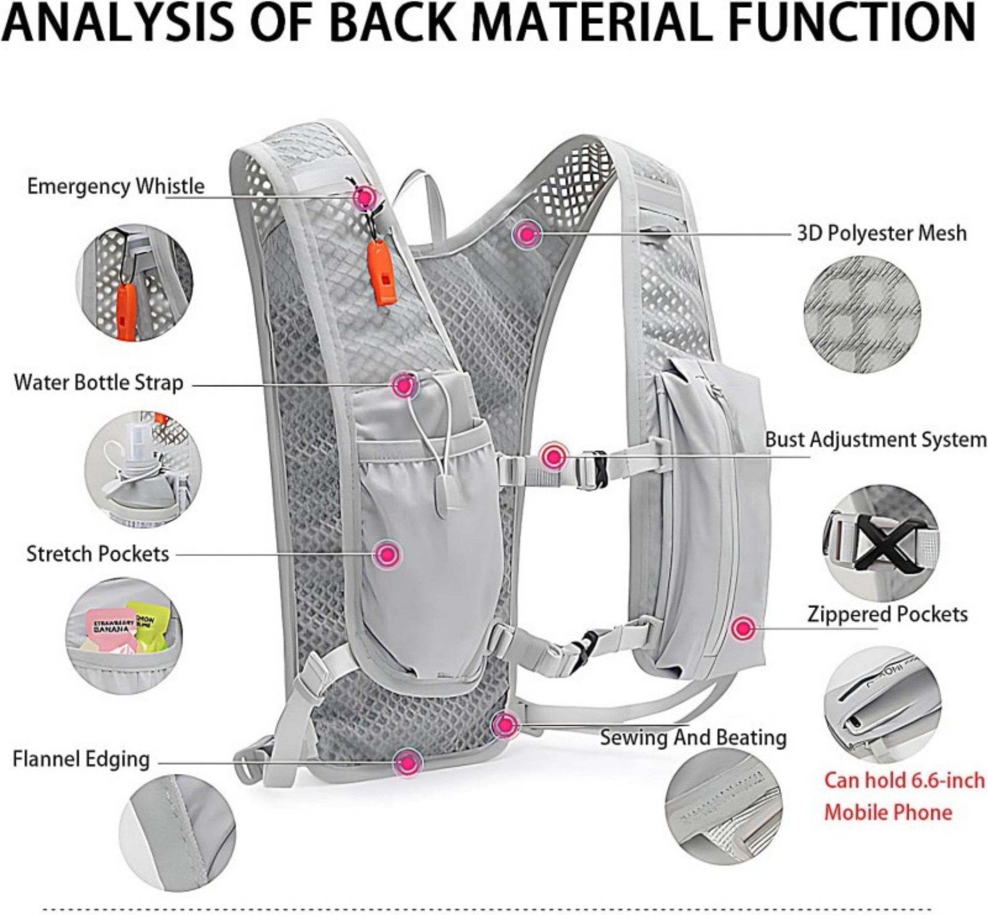 Hydration Vest Outdoor Backpack 3