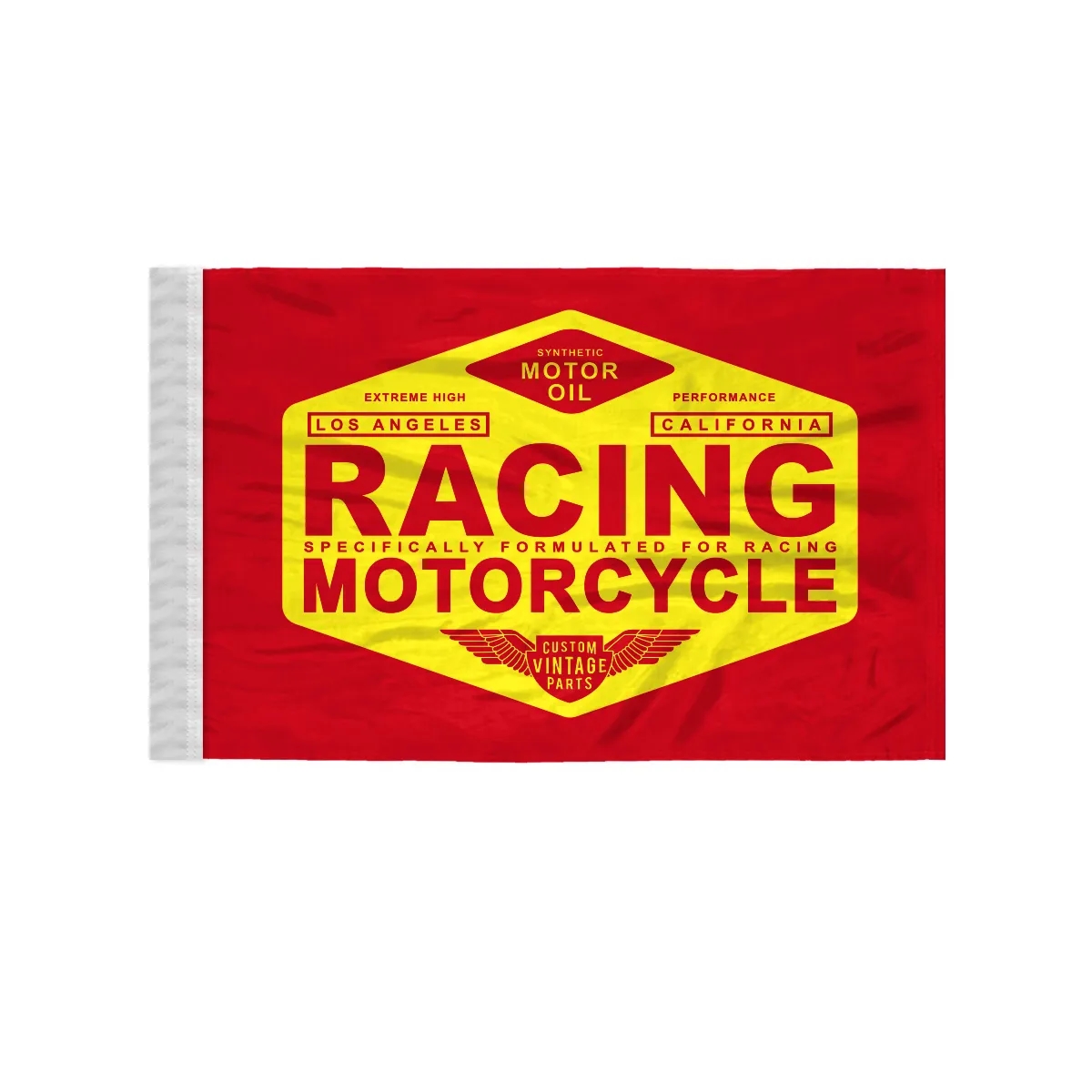 Custom Screen Sublimation Flag - 8" x 12" Silk Poly 2