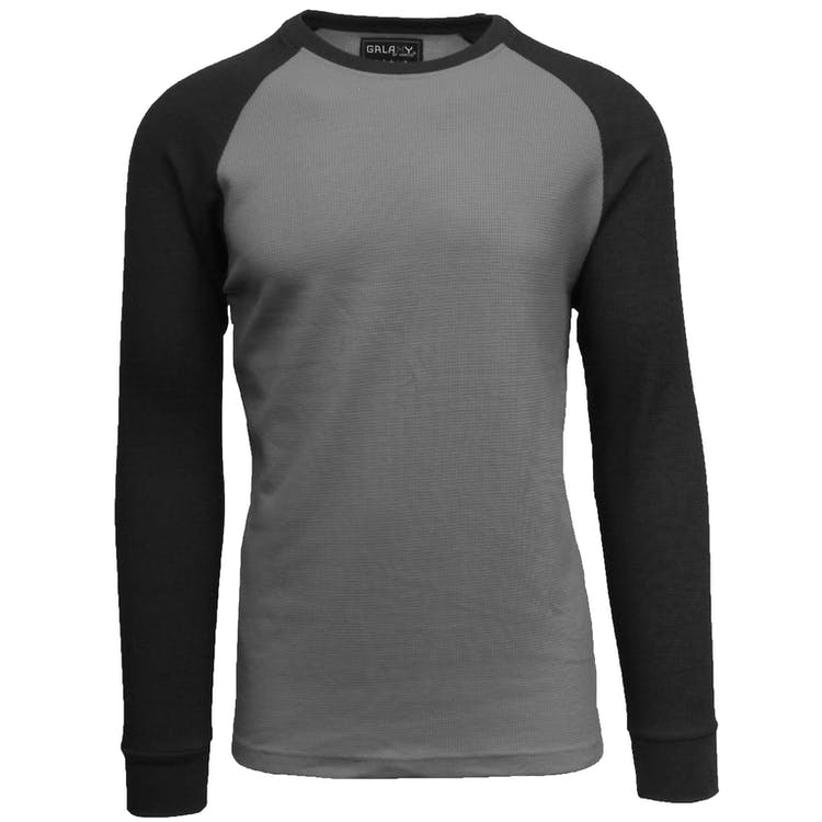 Men's Thermal Shirts - Charcoal/Black S-XL 2