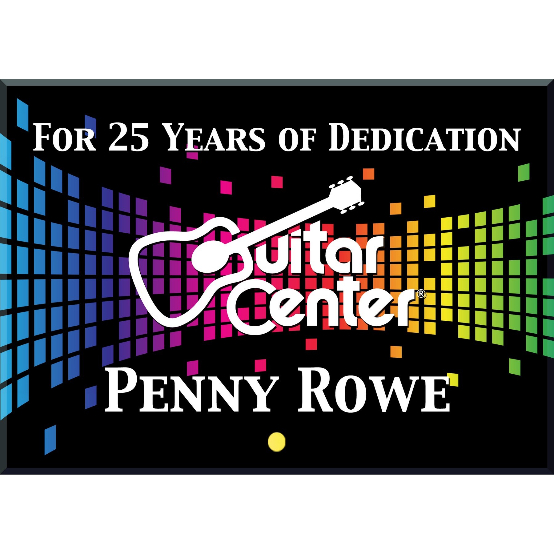 Horizontal Rectangular Award with Pin (10"x8")