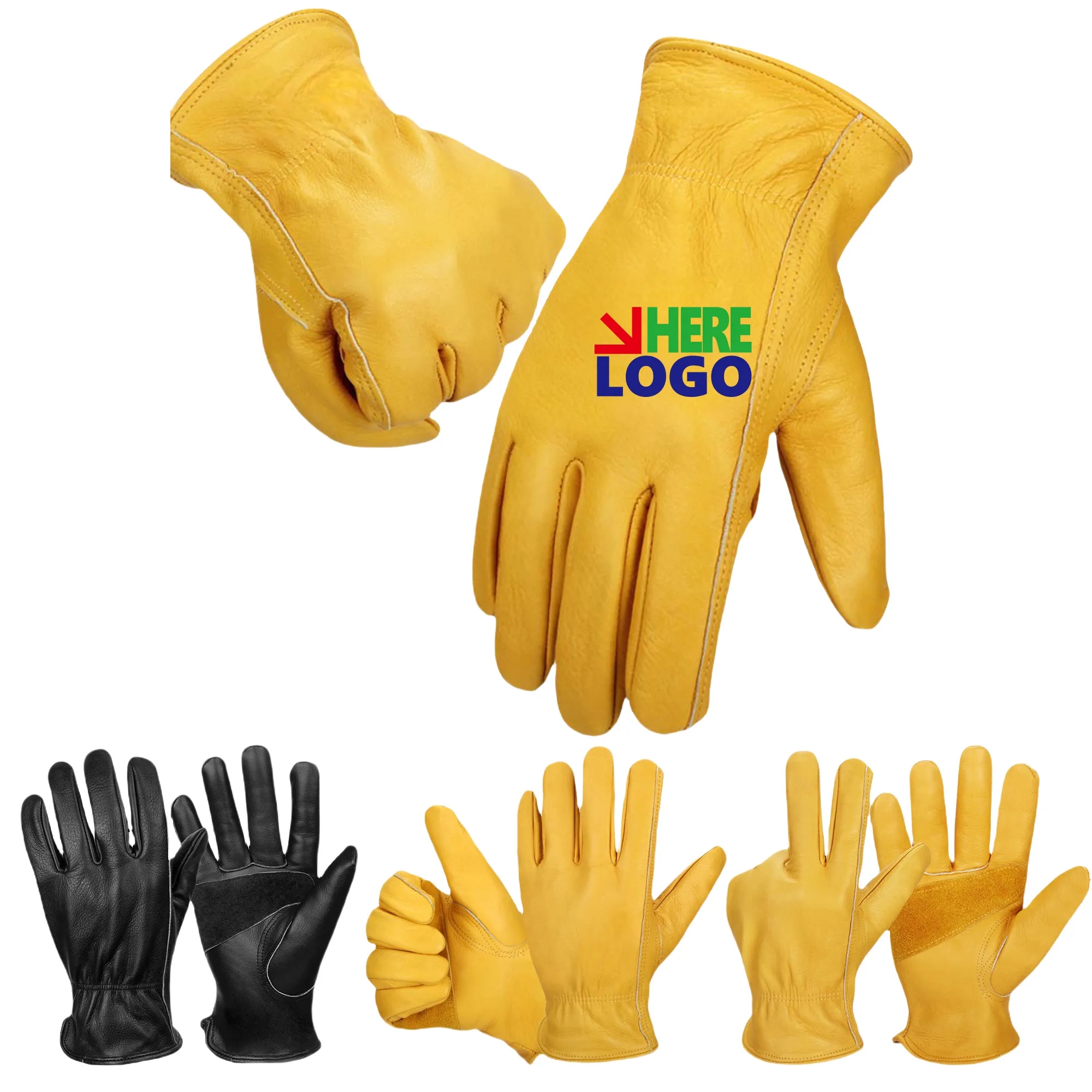 Premium Leather Work Gloves MOQ20 3