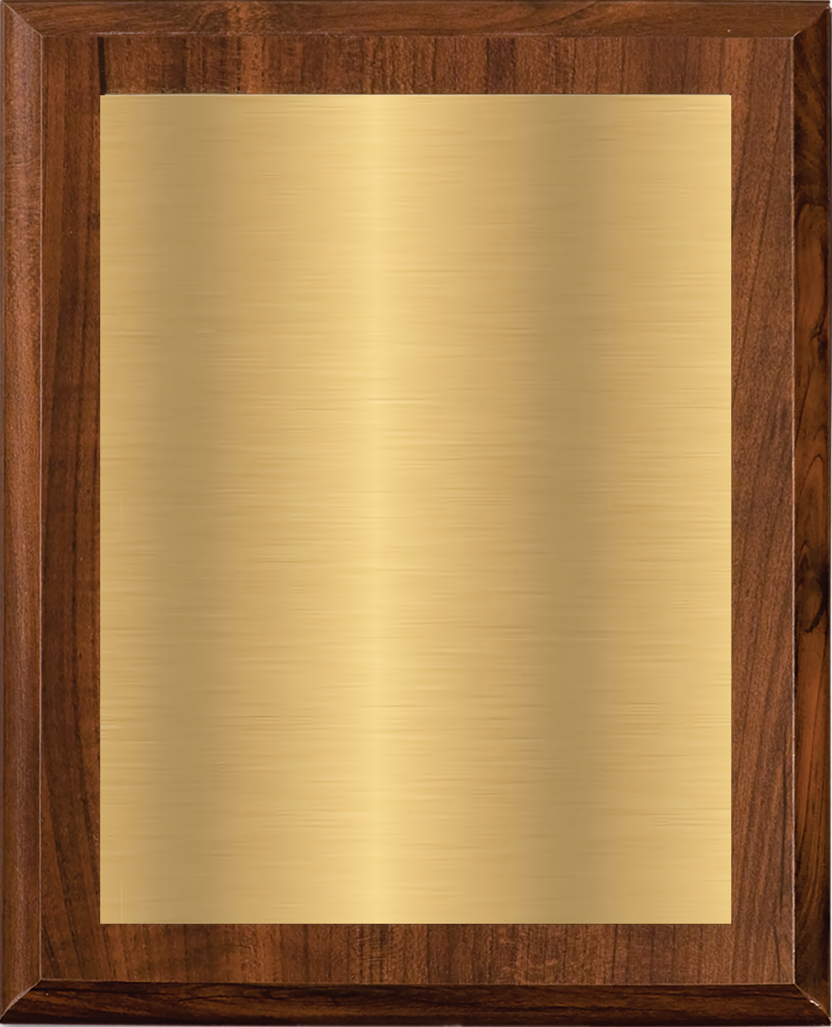 Cherry Finish Plaque w/ Single Engraved Plate 8