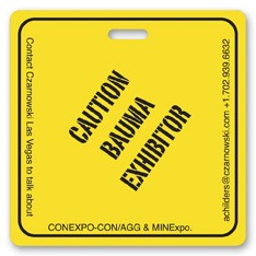 Screen Printed Poly Write-on Tag (3") Square