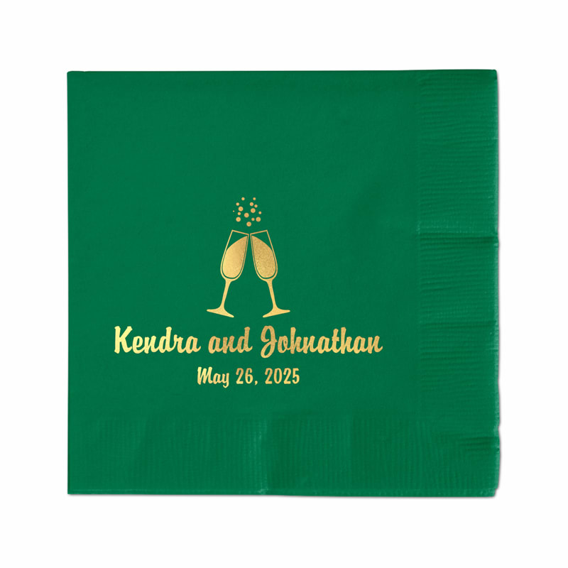 Foil Stamped Luncheon Napkins 15