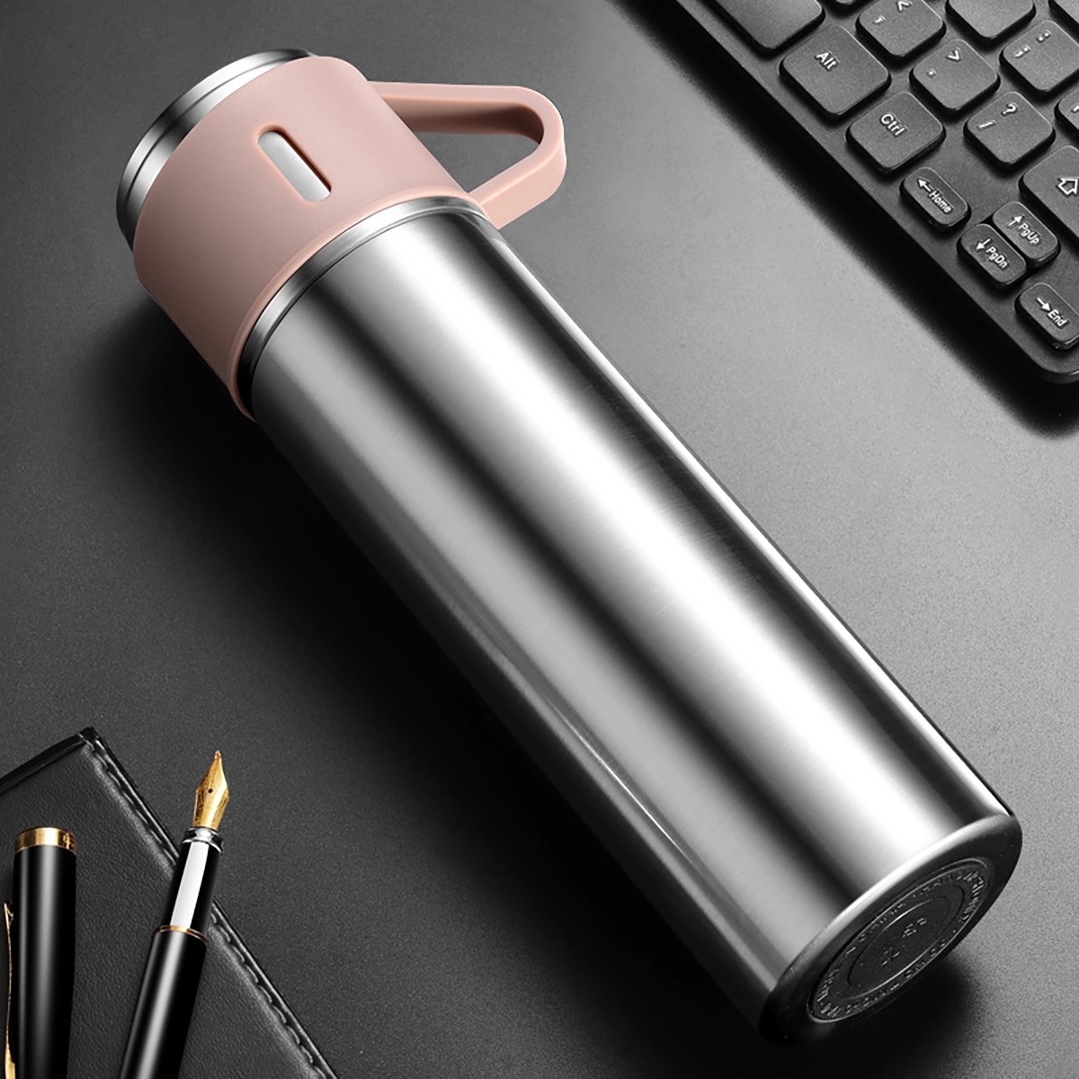 Insulated Vacuum Bottle With Cup 4