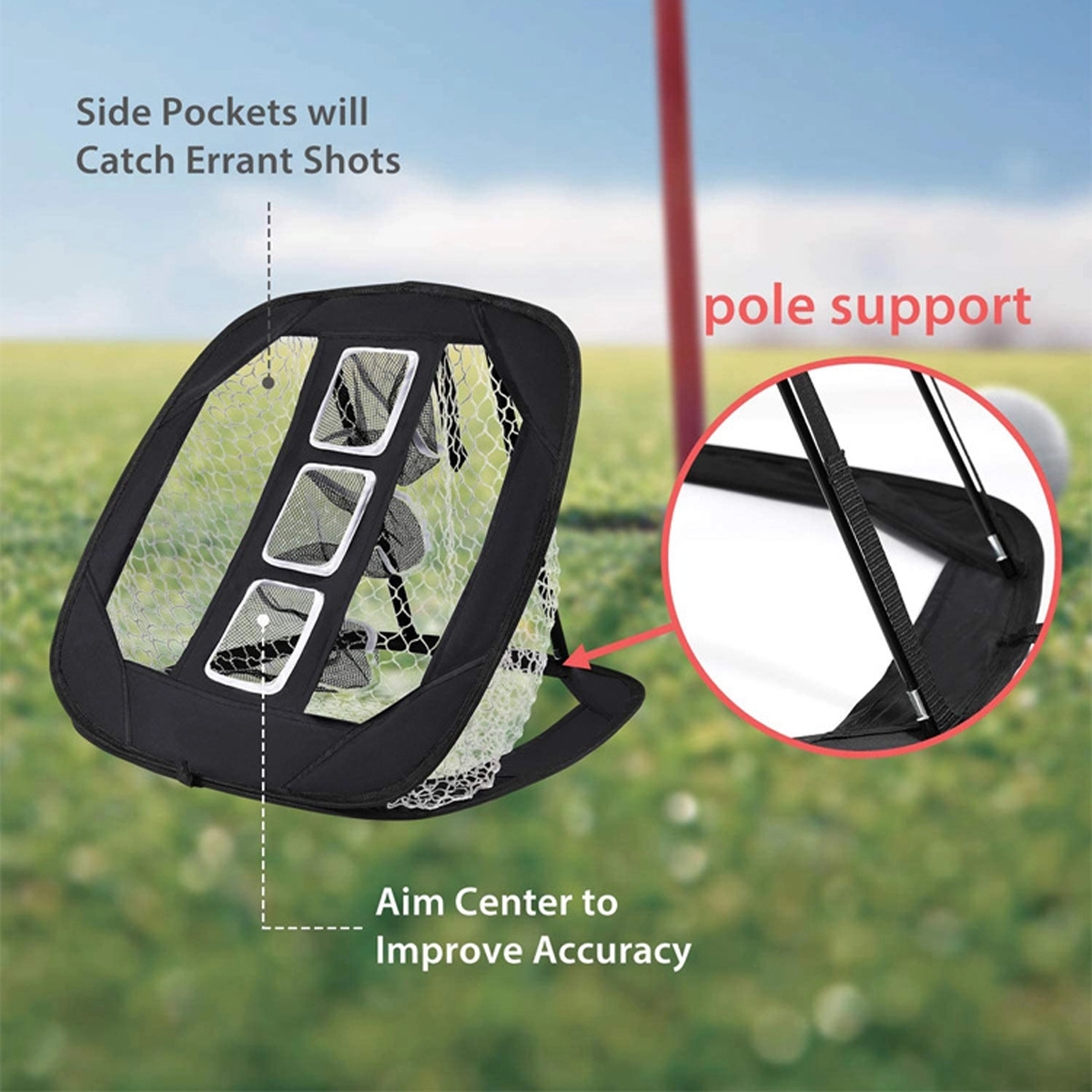 2 In 1 Golf Chipping Practice Net 1