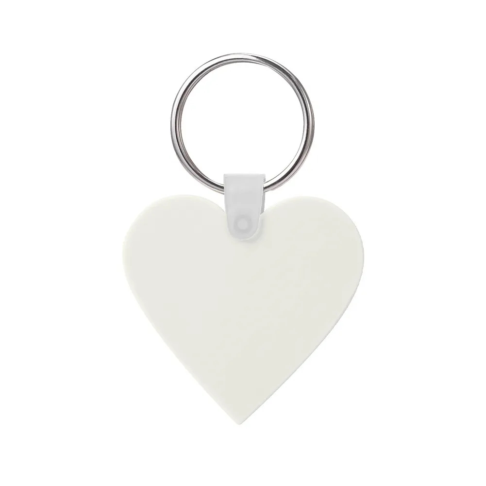Custom Heart Shaped Silicone Key Tag 13