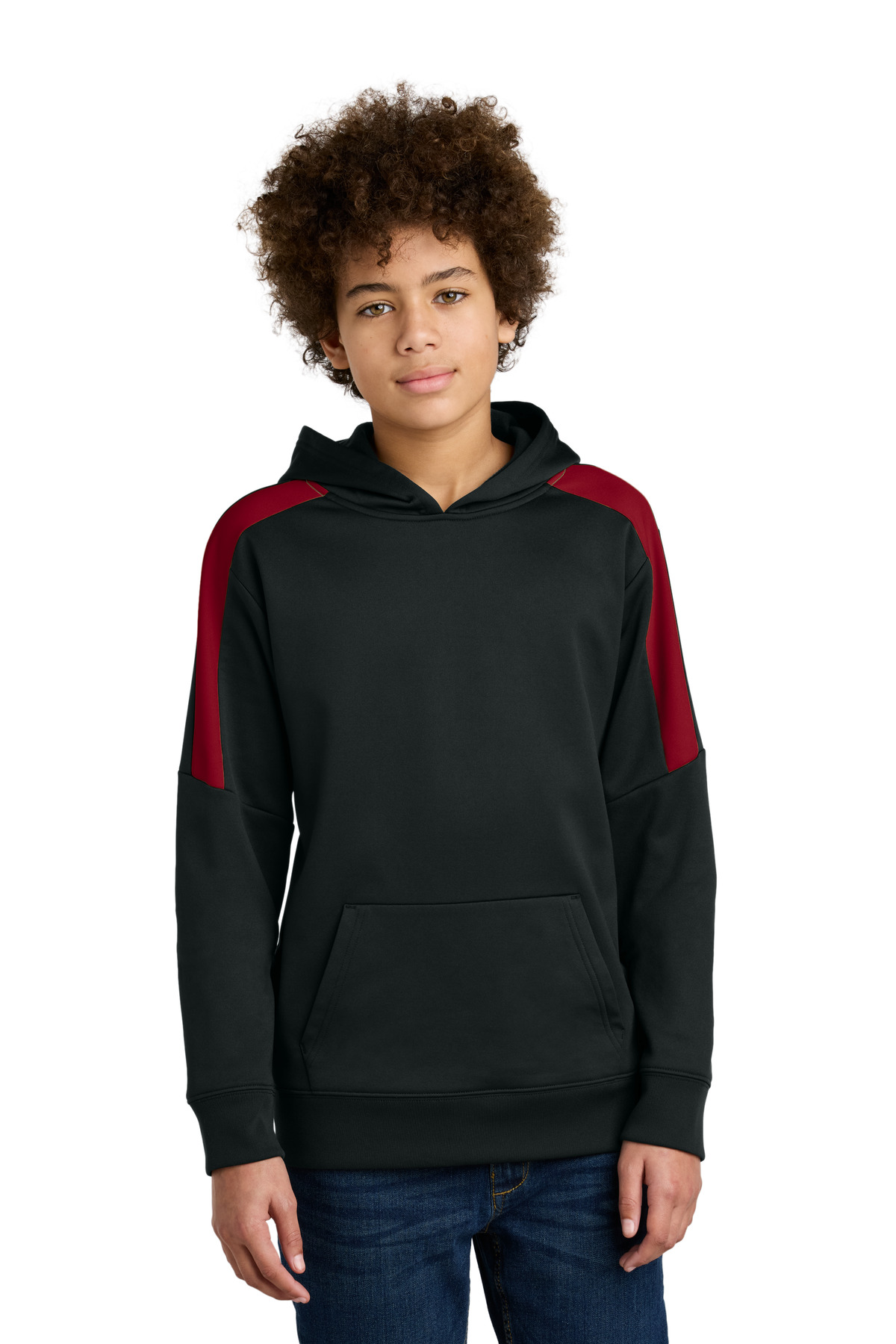 Sport-Tek Youth Sport-Wick Fleece United Pullover Hoodie YST255 53