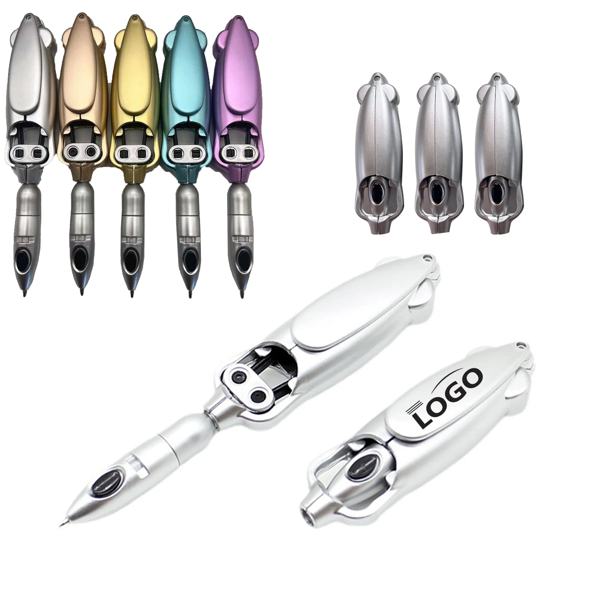 Variable Squid Shape Black Ballpoint Pen 1