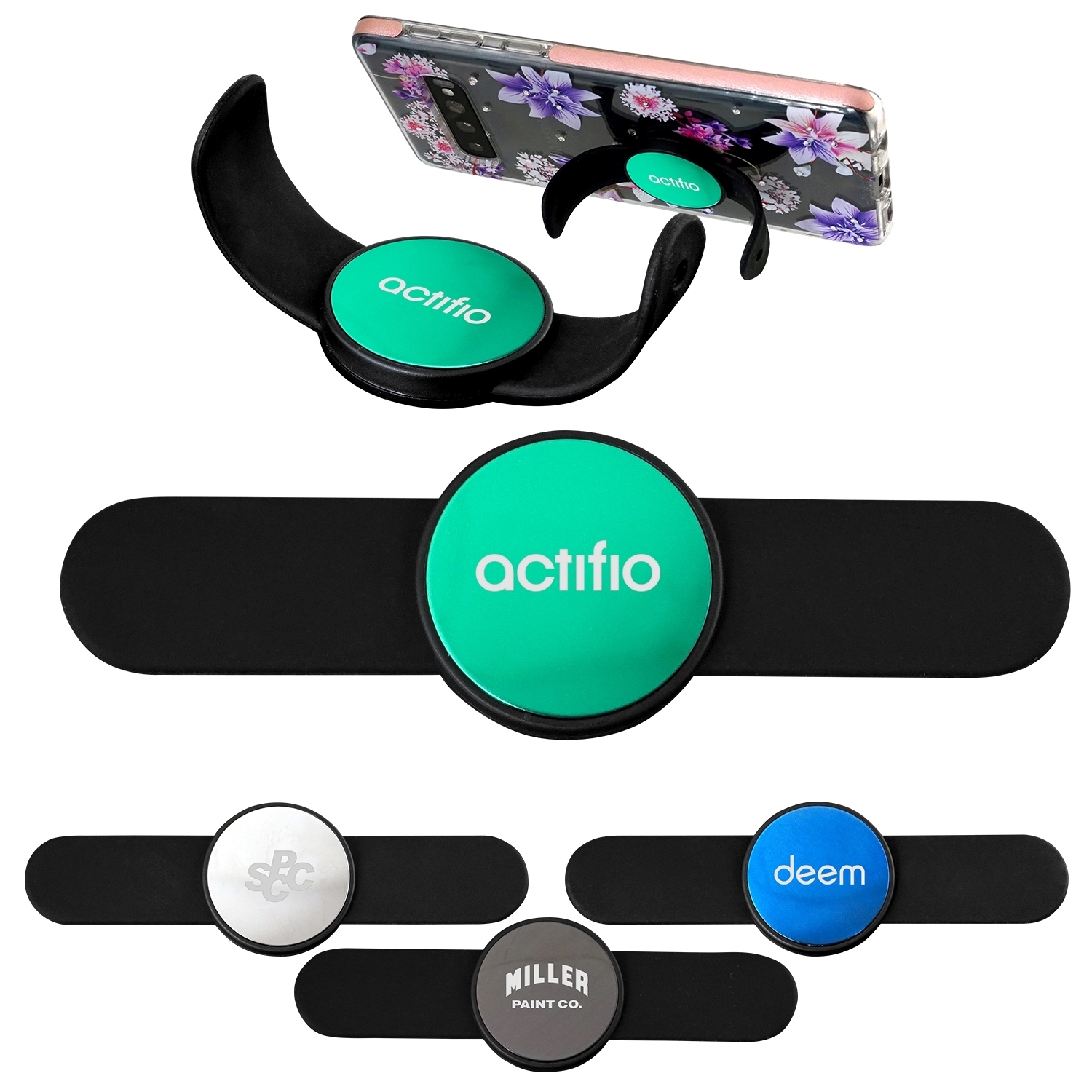 METALLIC CIRCLE PHONE STAND