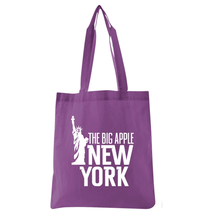 Super Sale- 6 oz.Econo Cotton Tote - Purple 4