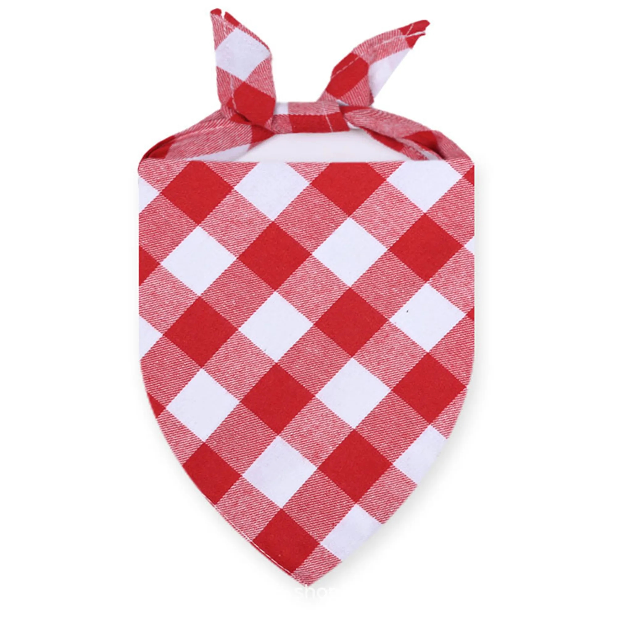 Pet Triangle Classic Plaid Scarves Dog Bandana 10