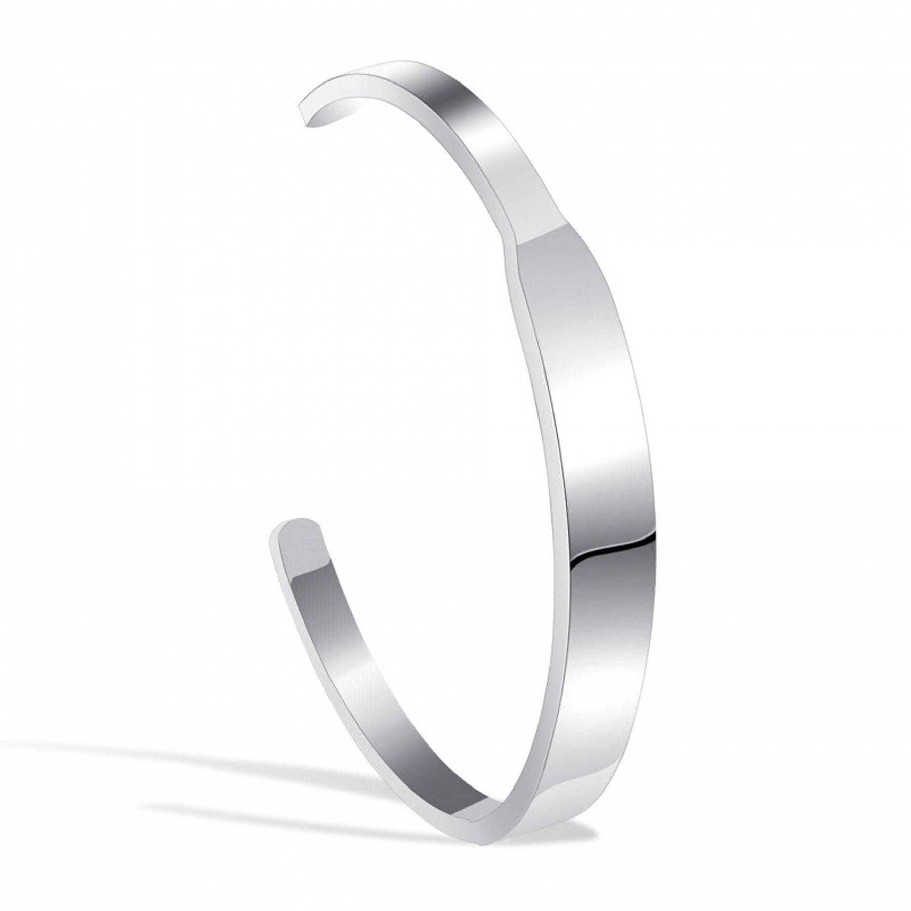 Titanium Steel Engraved Open Bracelet 4