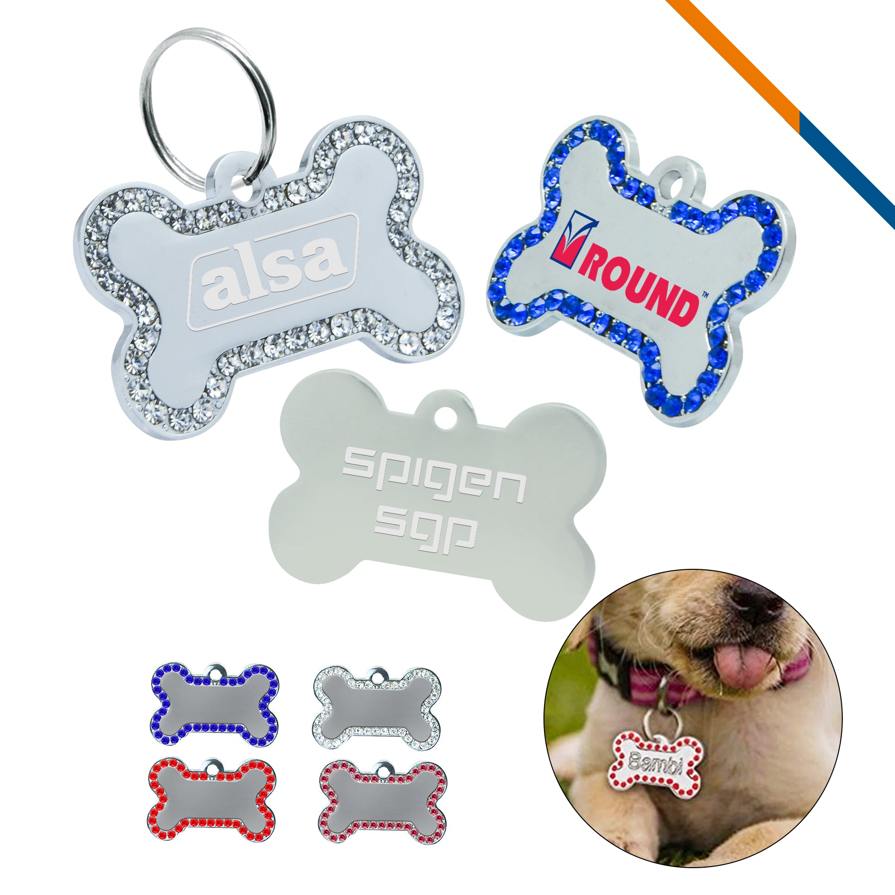 Glitter Bone Tags 2