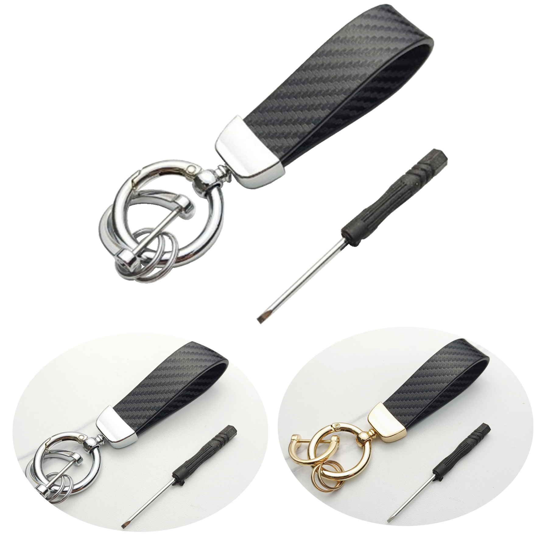 Microfiber leather key chain