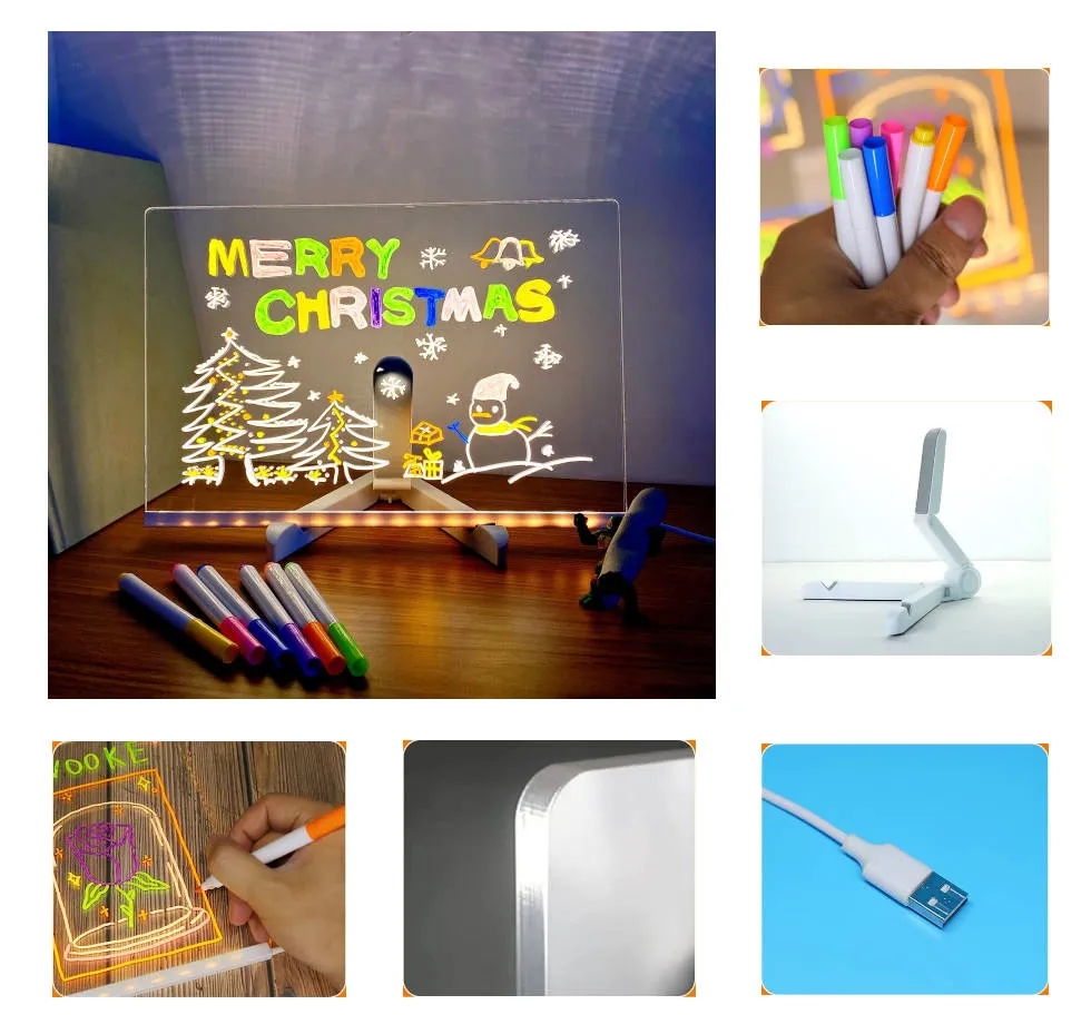 LED Message Board with 7 Colors Pen 3