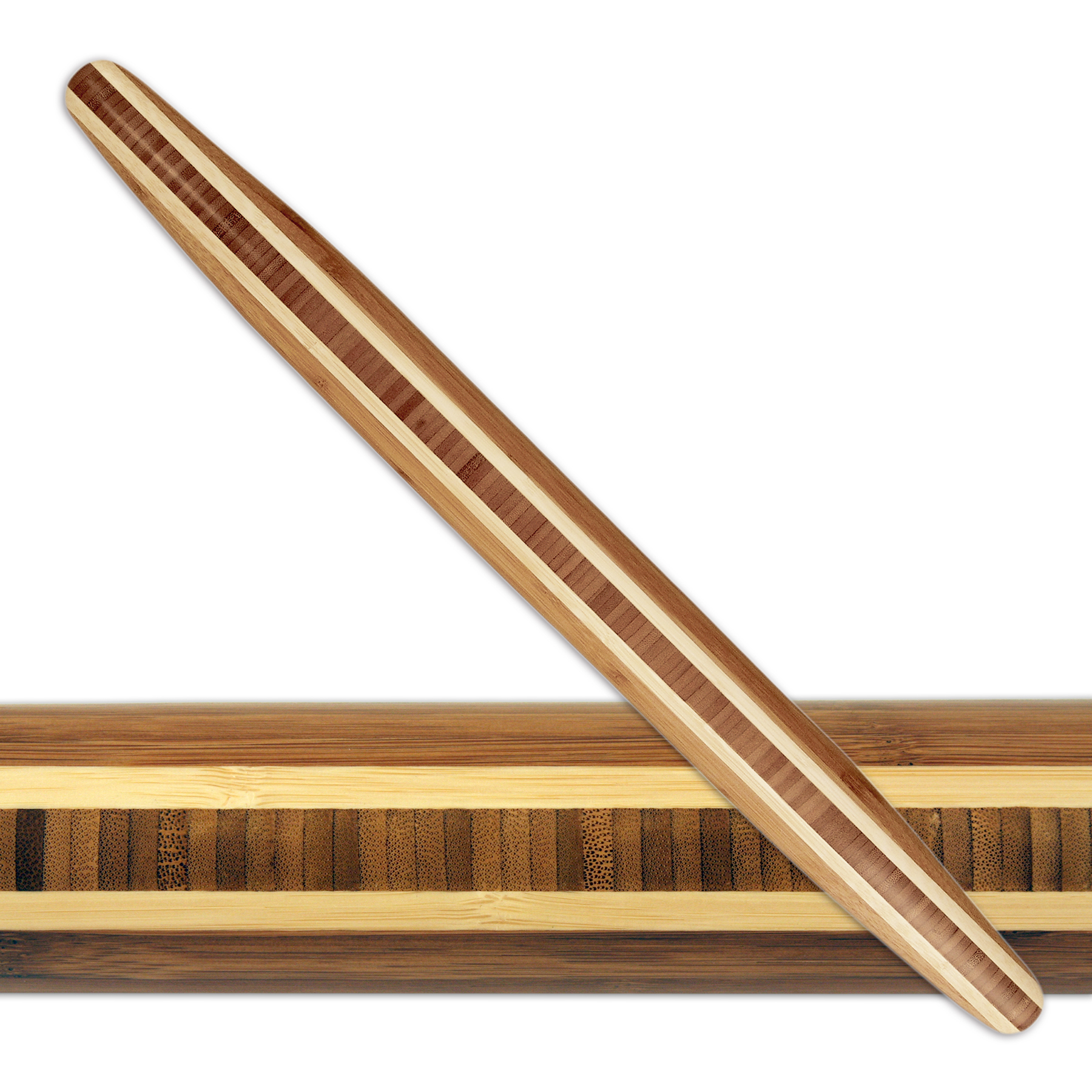 Bamboo Tapered Rolling Pin w/ Inlay 2