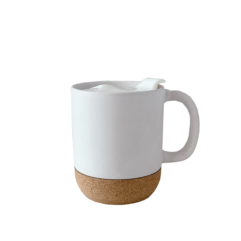 Detachable Cork Bottom Ceramic Cup 1