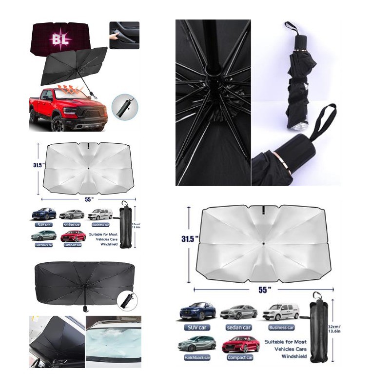Automotive Windshield Sunshades Car Umbrella