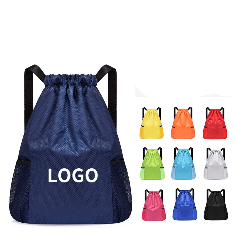 Custom Logo Lightweight Waterproof Basketball Drawstring Back Packs Sports Fitness Drawstring Backpa 2