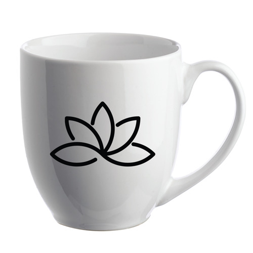 Glossy Bistro Style Ceramic Mug, 16 oz. 36