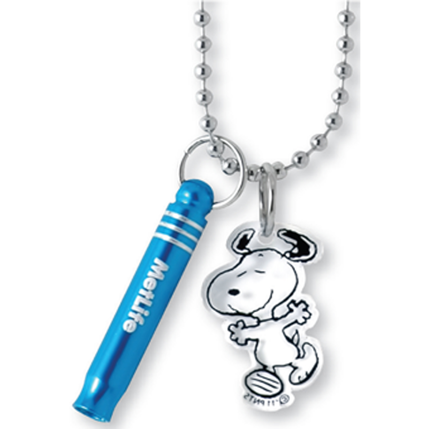 Laser Engraved Emergency Whistle & Acrylic Charm With 30" Ball Chain 1