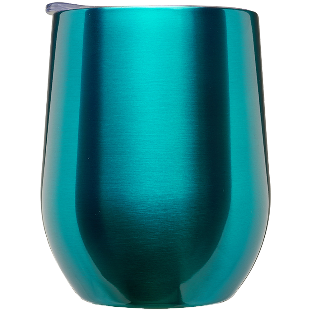 11 oz Stemless Wine Glass with Lid - BPA Free 12