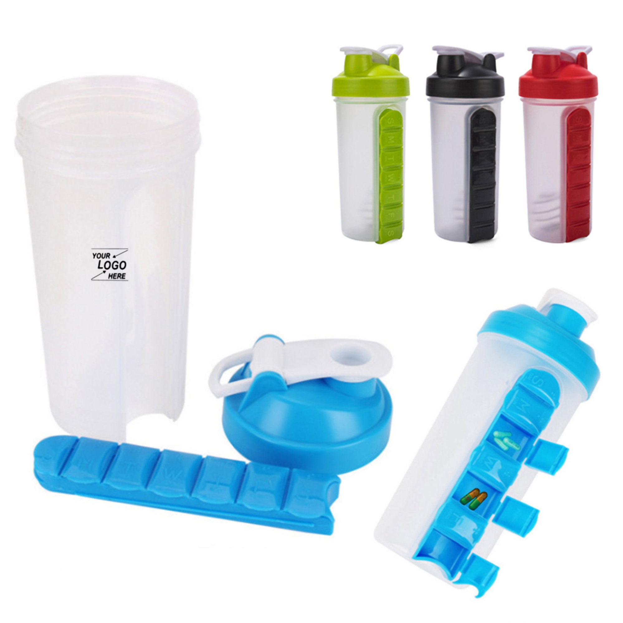 23 Oz. Blender Bottle w/Pill Box 4